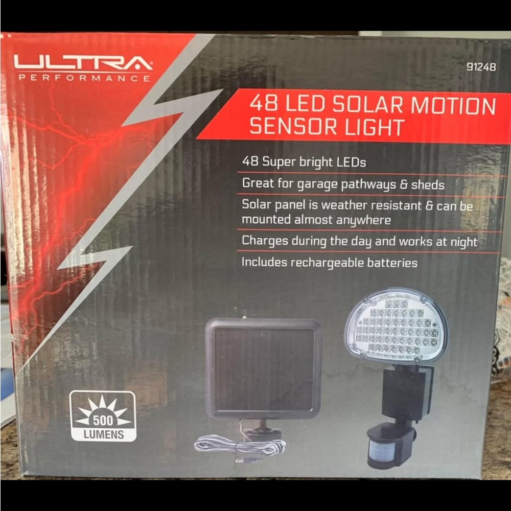 Ultra Performance LED Solar Motion Sensor Light 500Lumens